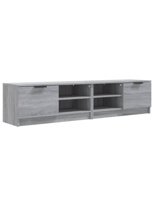 Televizoriaus spintelės, 2vnt., pilkos, 80x35x36,5cm, mediena