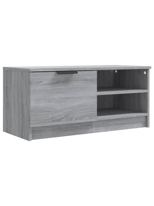 Televizoriaus spintelės, 2vnt., pilkos, 80x35x36,5cm, mediena