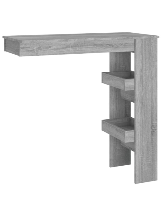 Sieninis baro staliukas, pilkas, 102x45x103,5cm, mediena