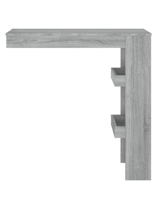 Sieninis baro staliukas, pilkas, 102x45x103,5cm, mediena