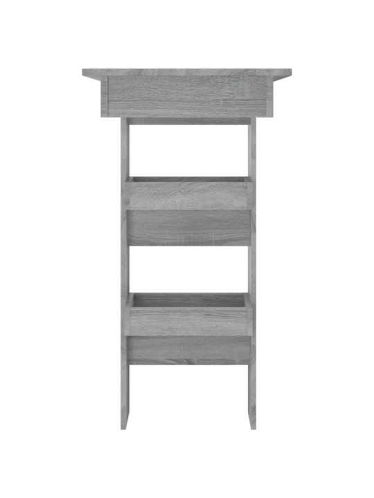Sieninis baro staliukas, pilkas, 102x45x103,5cm, mediena