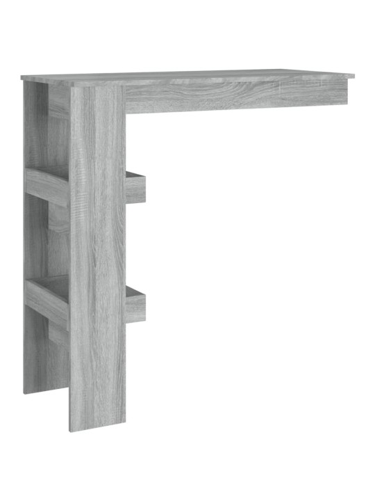 Sieninis baro staliukas, pilkas, 102x45x103,5cm, mediena
