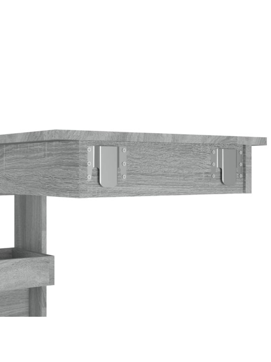 Sieninis baro staliukas, pilkas, 102x45x103,5cm, mediena