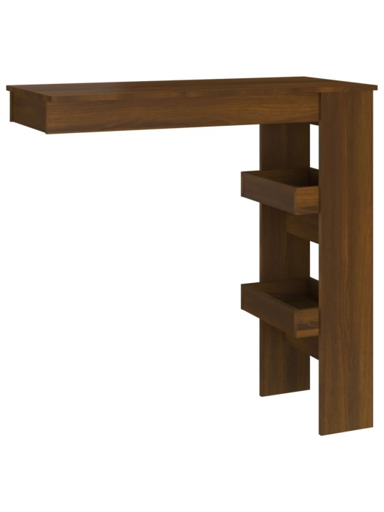 Sieninis baro staliukas, rudas, 102x45x103,5cm, mediena