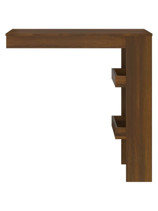 Sieninis baro staliukas, rudas, 102x45x103,5cm, mediena