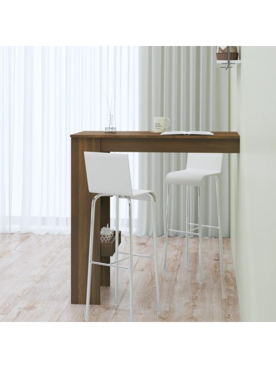 Sieninis baro staliukas, rudas, 102x45x103,5cm, mediena
