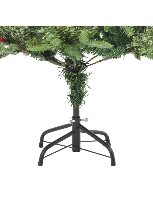 Kalėdų eglutė su pušies kankorėžiais, žalia, 150cm, PVC su PE