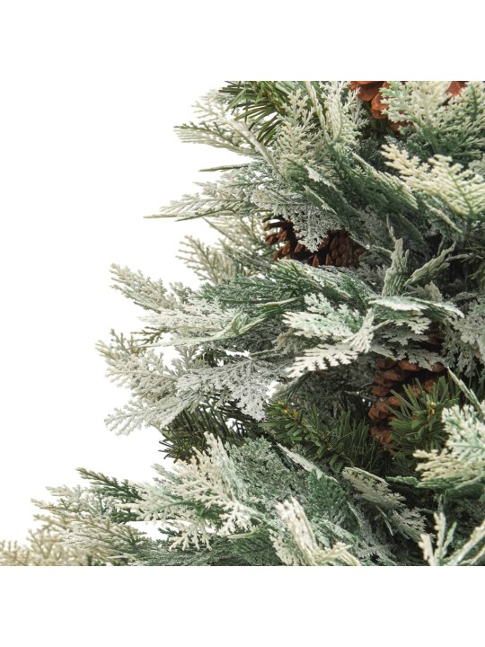 Kalėdų eglutė su pušies kankorėžiais, žalia, 150cm, PVC su PE