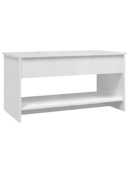 Kavos staliukas, baltas, 102x50x52,5cm, apdirbta mediena