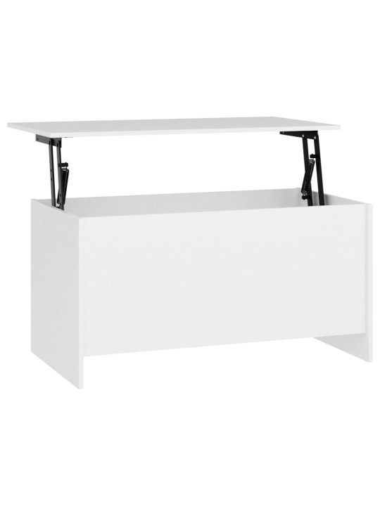 Kavos staliukas, baltas, 102x55,5x52,5cm, apdirbta mediena