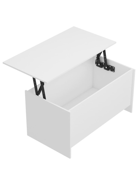 Kavos staliukas, baltas, 102x55,5x52,5cm, apdirbta mediena
