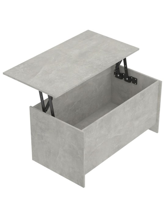 Kavos staliukas, betono pilkas, 102x55,5x52,5cm, mediena
