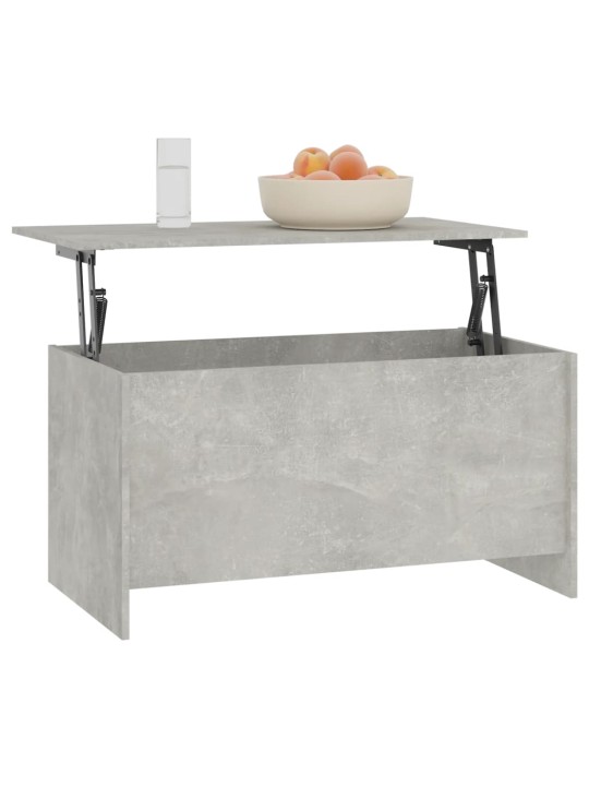Kavos staliukas, betono pilkas, 102x55,5x52,5cm, mediena