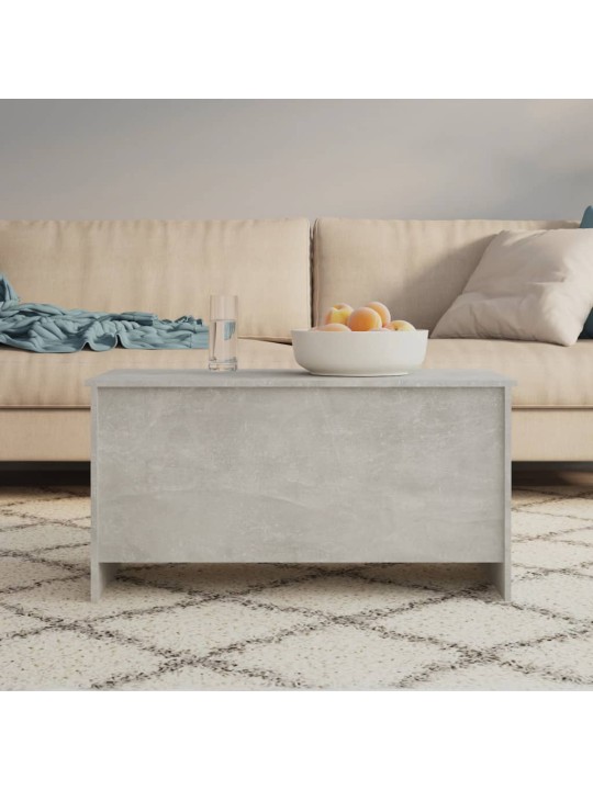 Kavos staliukas, betono pilkas, 102x55,5x52,5cm, mediena