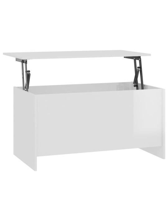 Kavos staliukas, baltas, 102x55,5x52,5cm, apdirbta mediena