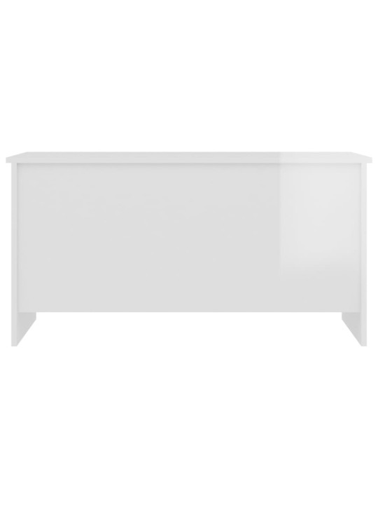 Kavos staliukas, baltas, 102x55,5x52,5cm, apdirbta mediena