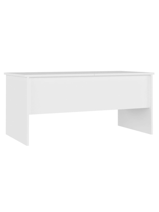 Kavos staliukas, baltas, 102x50,5x46,5cm, apdirbta mediena