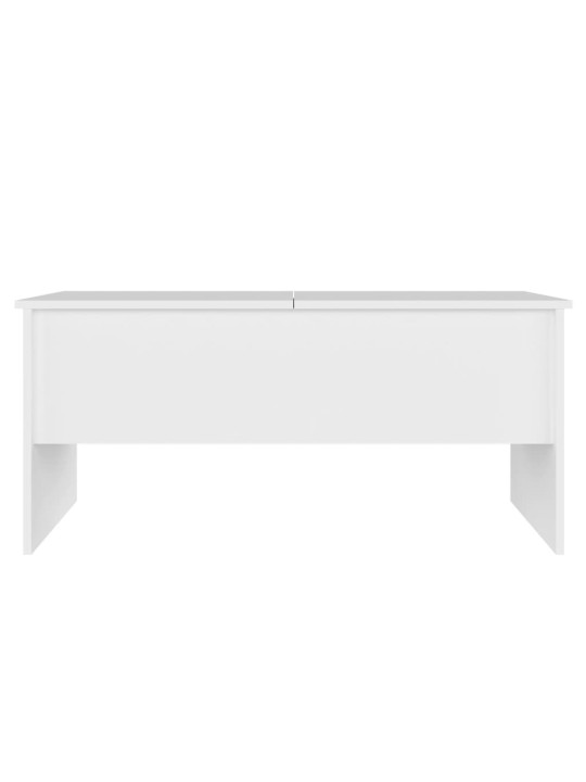 Kavos staliukas, baltas, 102x50,5x46,5cm, apdirbta mediena