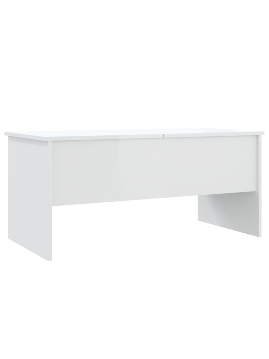 Kavos staliukas, baltas, 102x50,5x46,5cm, apdirbta mediena
