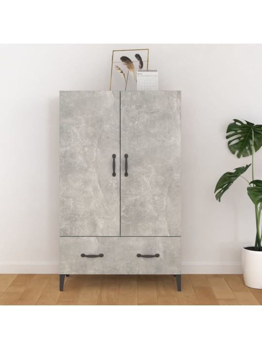 Komoda, betono pilkos spalvos, 70x31x115cm, apdirbta mediena