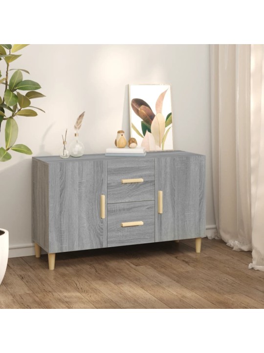 Šoninė spintelė, pilka ąžuolo, 100x36x60cm, apdirbta mediena