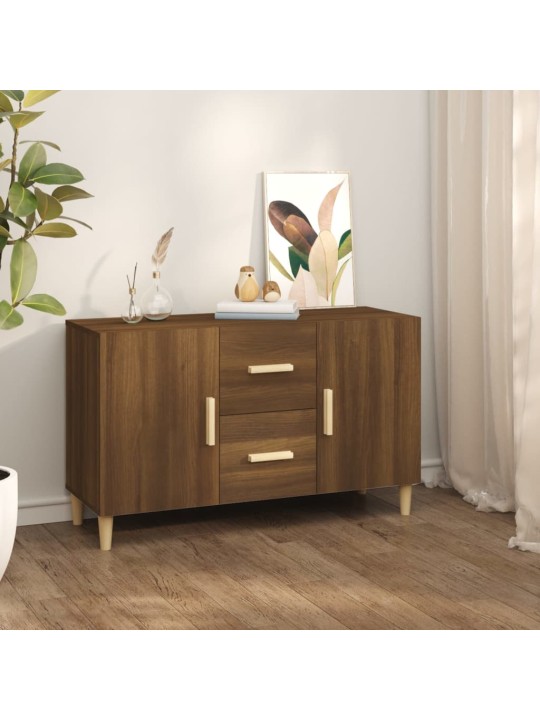 Šoninė spintelė, ruda ąžuolo, 100x36x60cm, apdirbta mediena