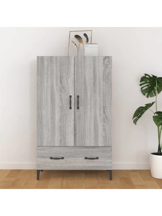 Komoda, pilkos ąžuolo spalvos, 70x31x115cm, apdirbta mediena
