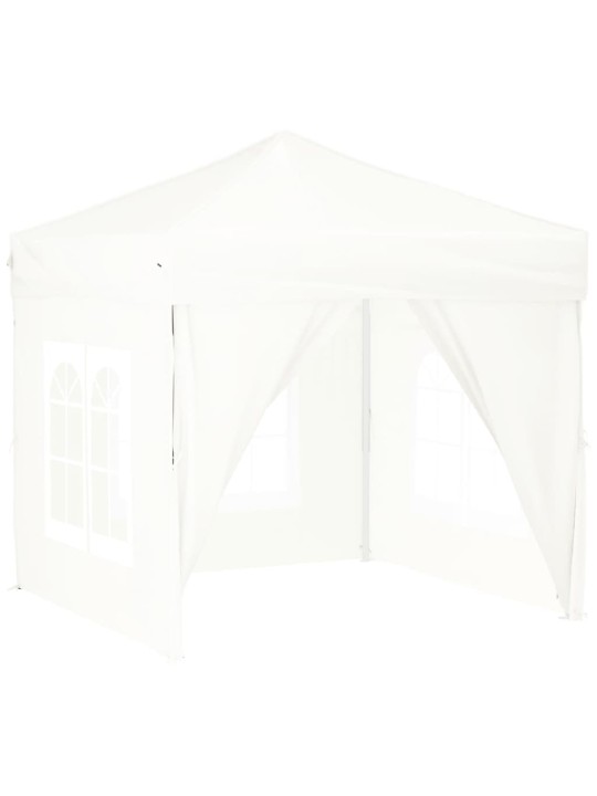 Proginė palapinė su šoninėmis sienomis, balta, 2x2m