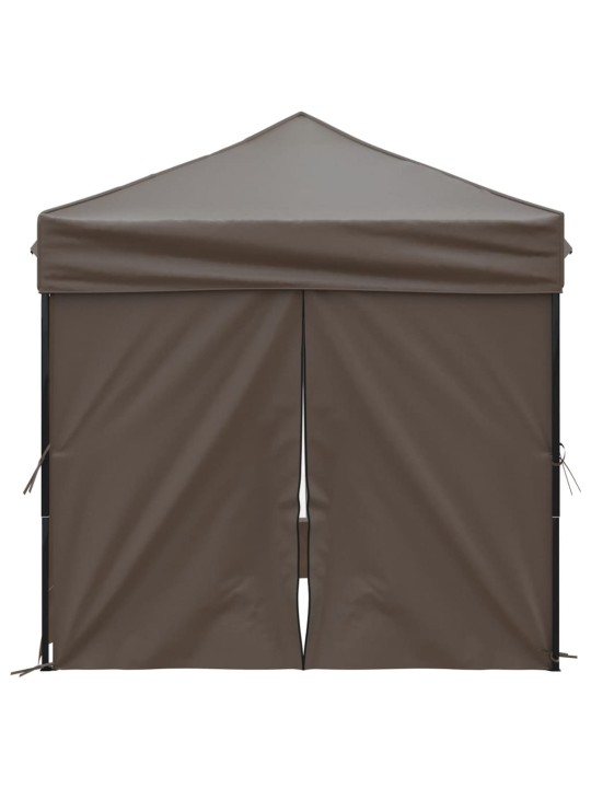 Proginė palapinė su šoninėmis sienomis, taupe, 2x2m