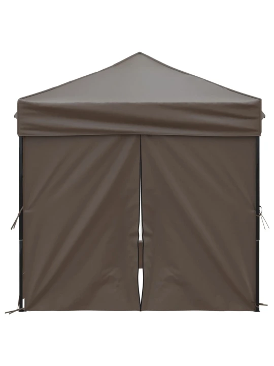 Proginė palapinė su šoninėmis sienomis, taupe, 2x2m