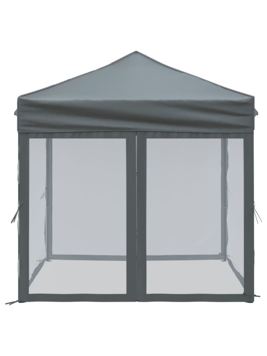 Proginė palapinė su šoninėmis sienomis, antracito, 2x2m
