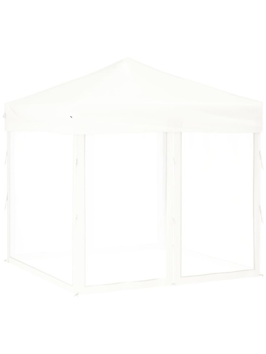 Proginė palapinė su šoninėmis sienomis, balta, 2x2m