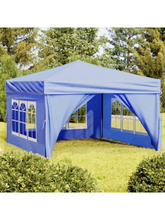 Proginė palapinė su šoninėmis sienomis, mėlyna, 3x3m