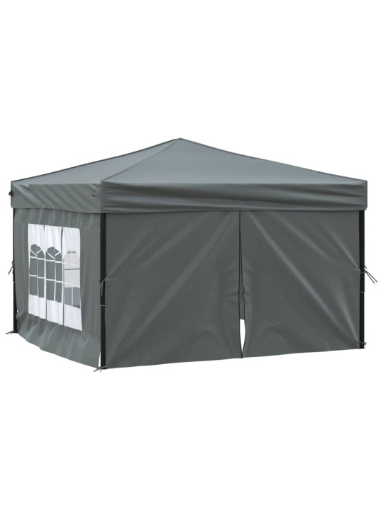 Proginė palapinė su šoninėmis sienomis, antracito, 3x3m