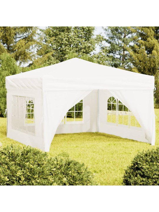 Proginė palapinė su šoninėmis sienomis, balta, 3x3m