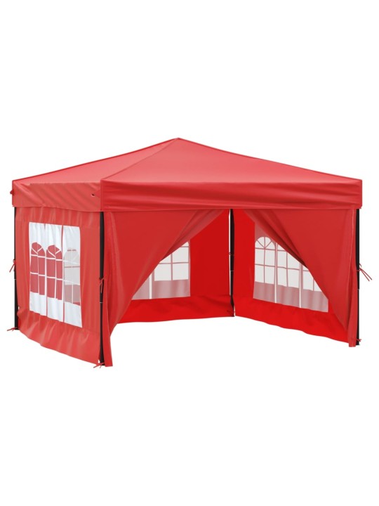 Proginė palapinė su šoninėmis sienomis, raudona, 3x3m