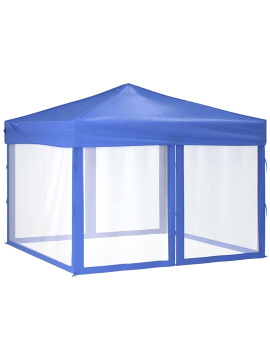Proginė palapinė su šoninėmis sienomis, mėlyna, 3x3m