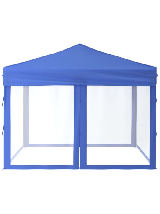 Proginė palapinė su šoninėmis sienomis, mėlyna, 3x3m