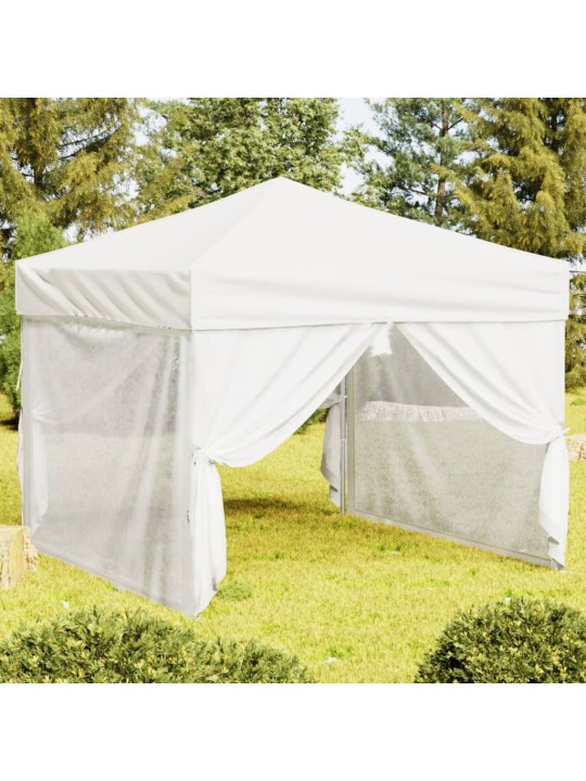 Proginė palapinė su šoninėmis sienomis, balta, 3x3m