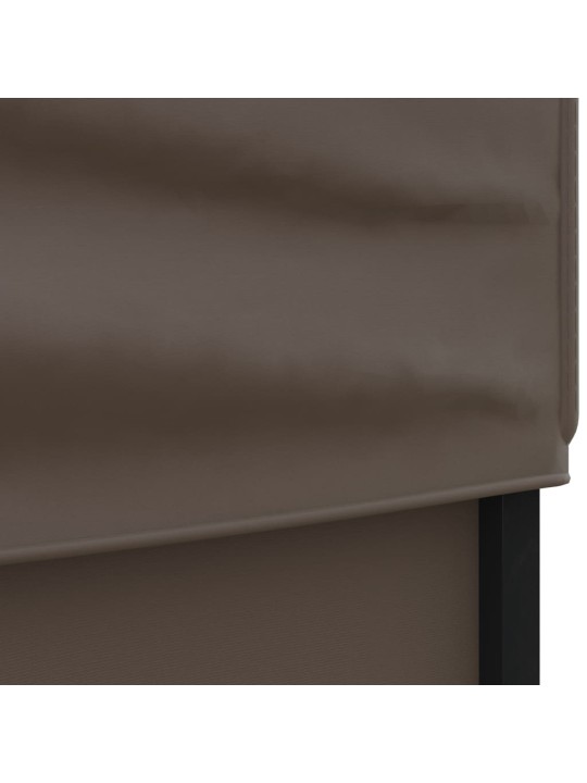Proginė palapinė su šoninėmis sienomis, taupe, 3x6m