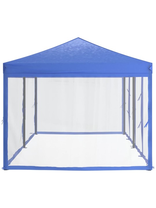 Proginė palapinė su šoninėmis sienomis, mėlyna, 3x6m