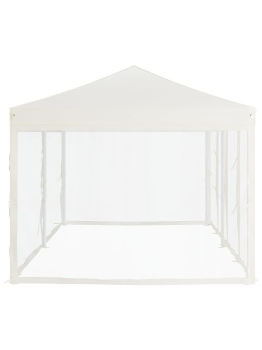 Proginė palapinė su šoninėmis sienomis, kreminė, 3x6m