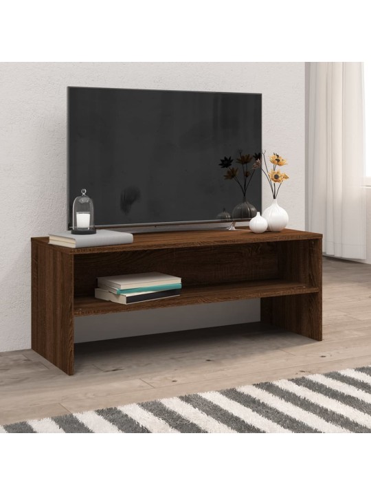 Televizoriaus spintelė, ruda ąžuolo, 100x40x40cm, mediena