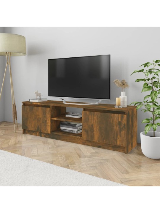 Televizoriaus spintelė, dūminio ąžuolo, 120x30x35,5cm, mediena