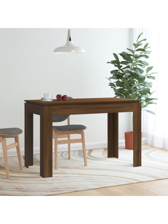 Valgomojo stalas, rudas ąžuolo, 120x60x76cm, apdirbta mediena