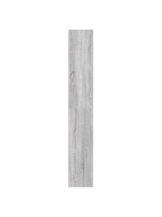 Spintelė knygoms, 5 aukštų, pilka ąžuolo, 60x30x189cm, mediena