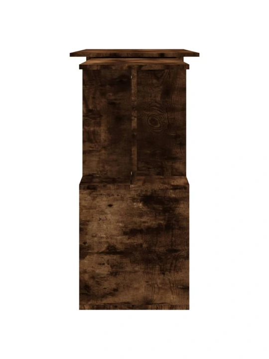 Kampinis rašomasis stalas, dūminio ąžuolo, 200x50x76cm, mediena