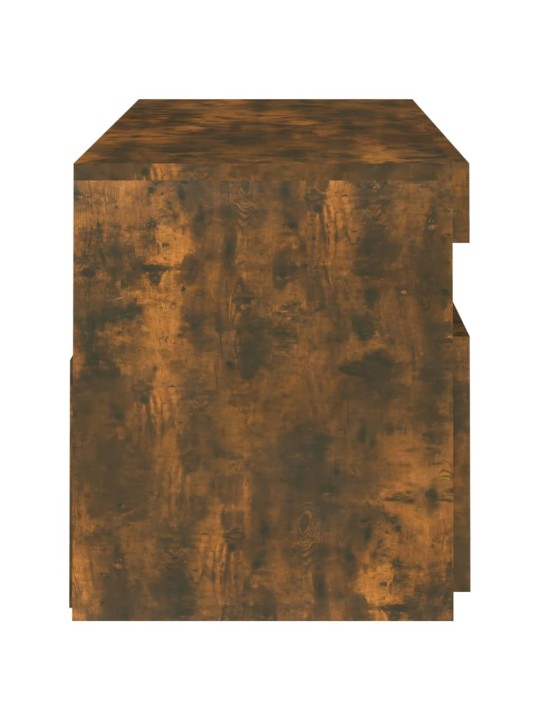 Televizoriaus spintelė su LED, dūminio ąžuolo, 120x35x40cm