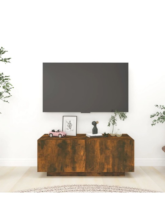Televizoriaus spintelė, dūminio ąžuolo, 100x35x40cm, mediena