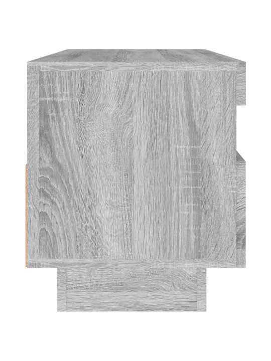 Televizoriaus spintelė su LED, pilka ąžuolo, 100x35x40cm
